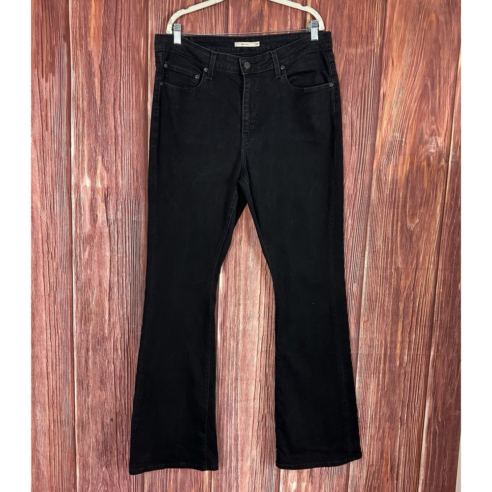 Levi's 726 Women's High Rise Flare Black Womens Size 34 x 33 in